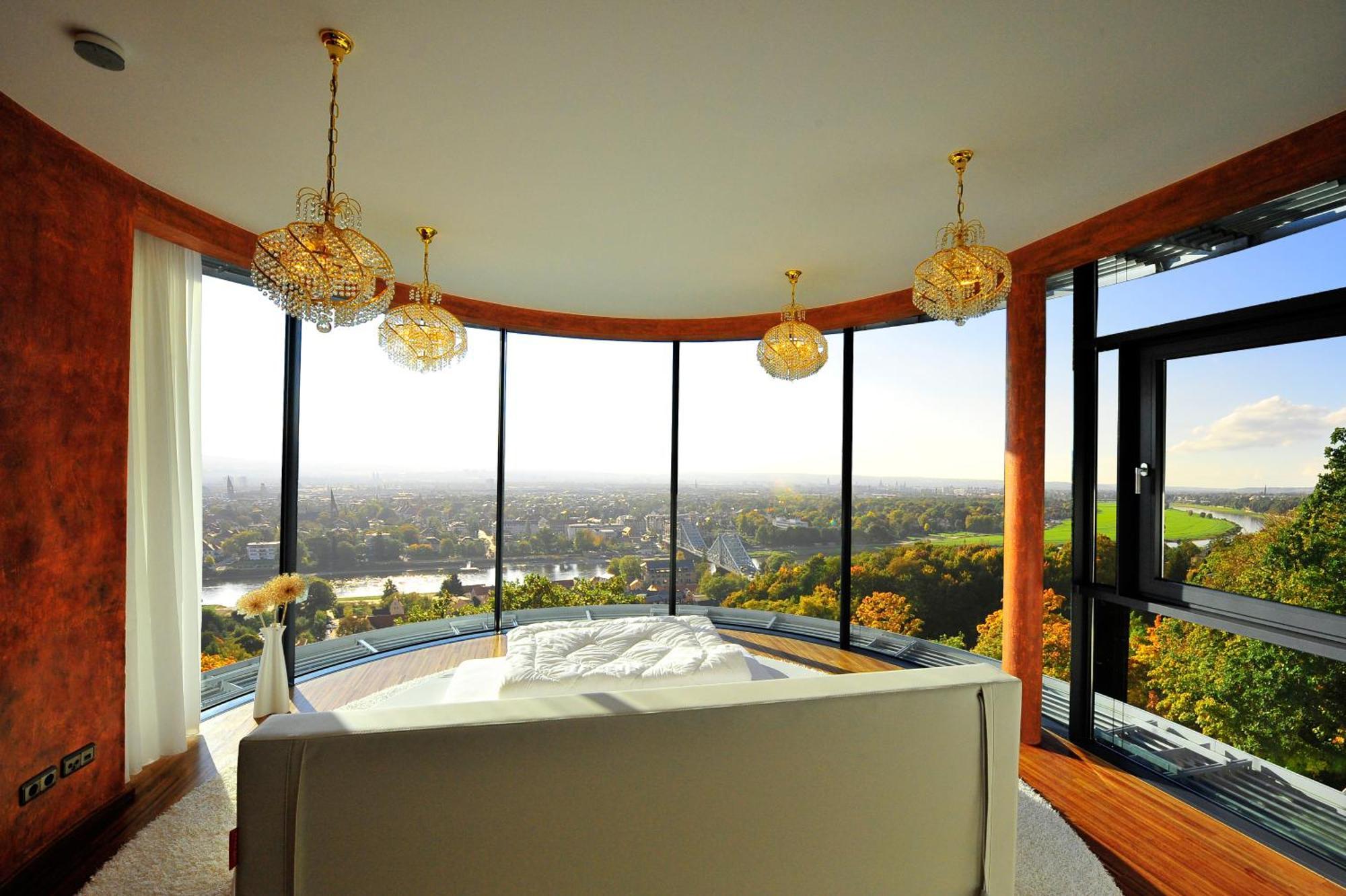 Villa Via Lapis - Panoramablick Ueber Dresden - Garten - Pool - Sauna - Luxus Habitación foto