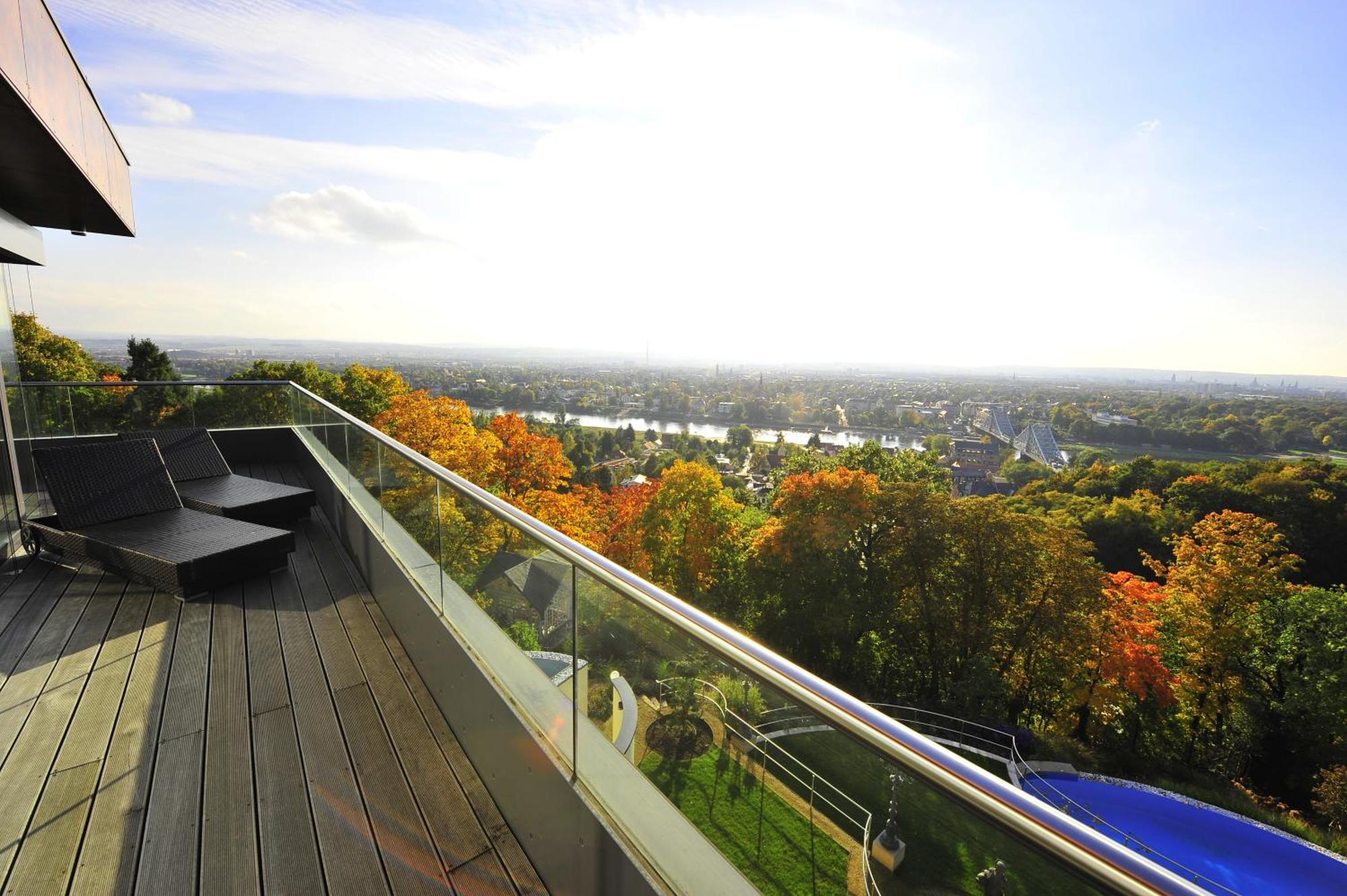 Villa Via Lapis - Panoramablick Ueber Dresden - Garten - Pool - Sauna - Luxus Habitación foto